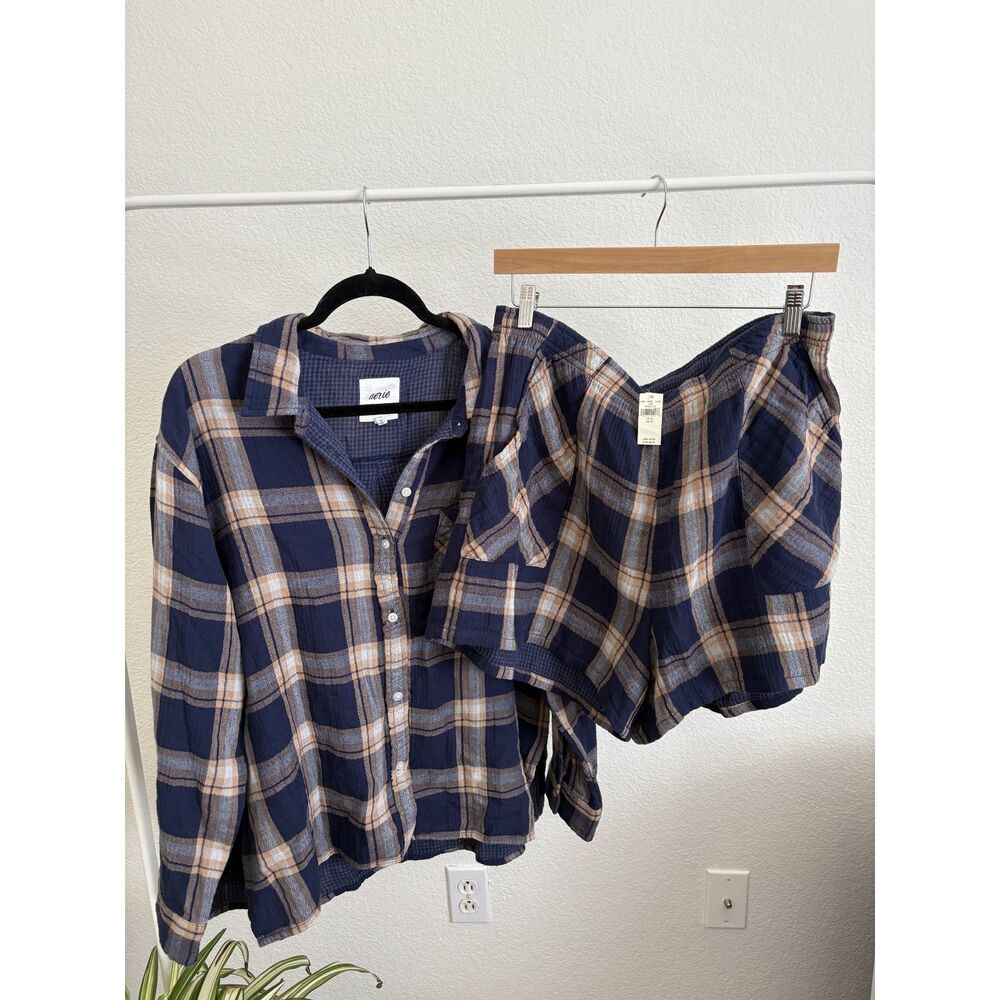 Aerie Plaid Lounge Set XL